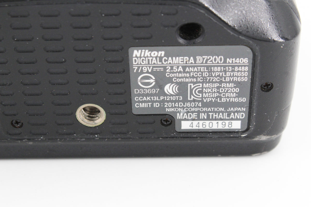 Boitier Nikon D7200 (occasion)