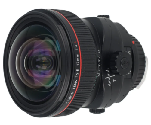 Objectif Canon TS-E 17mm f/4 L (location)