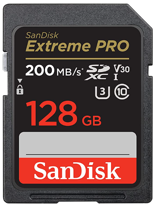 Carte mémoire SDXC SANDISK 128 Go 200Mb/s (location)