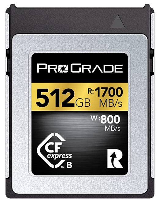Carte mémoire CFexpress PROGRADE 512 Go 1700Mb/s (location)