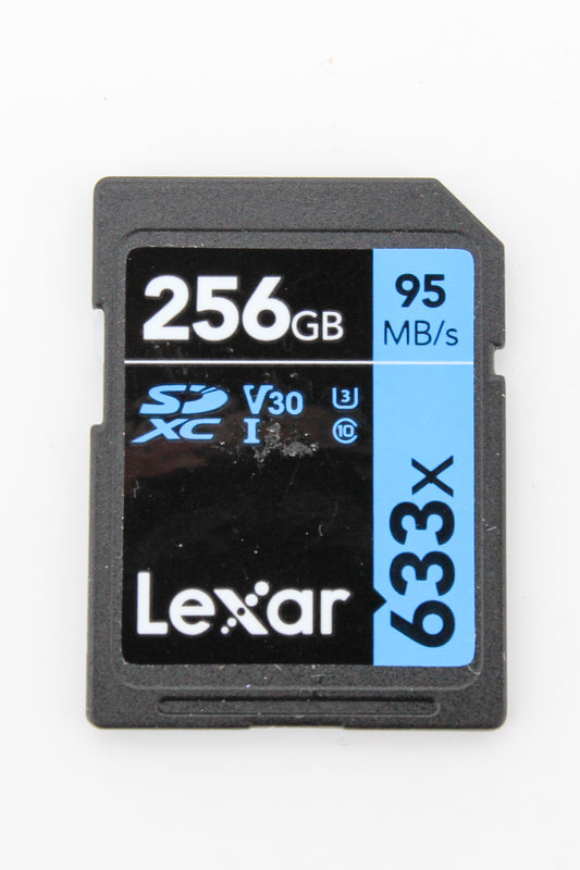 Carte mémoire SDXC LEXAR SDXC UHS-I 256Gb 95Mb/s 633X V30 U3 (occasion)