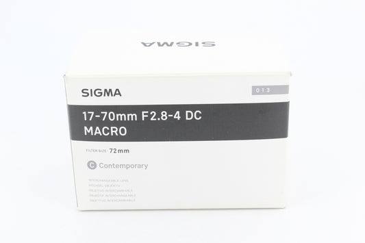 Objectif Sigma 17-70mm f/2.8-4 DC Macro OS HSM Contemporary - Monture Nikon (occasion)