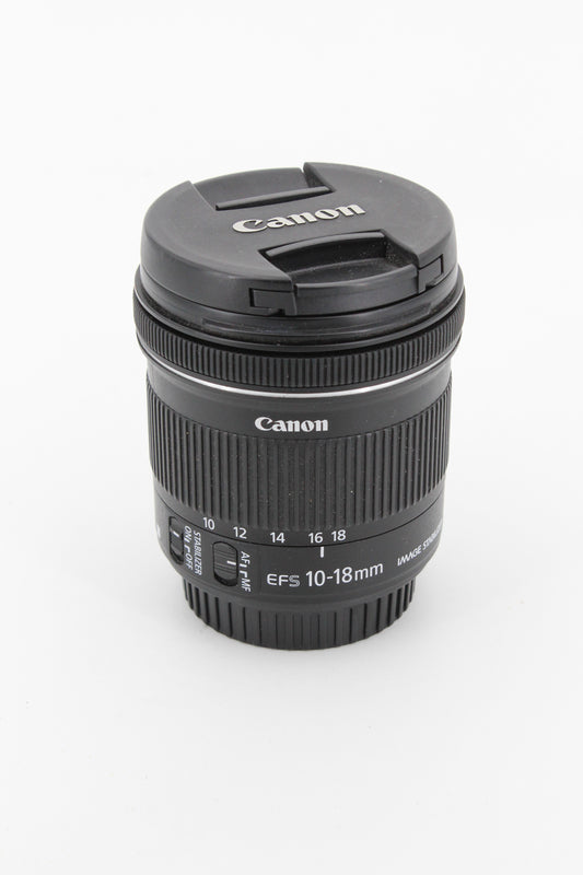 Objectif Canon EF-S 10-18mm f/4,5-5,6 IS STM (occasion)