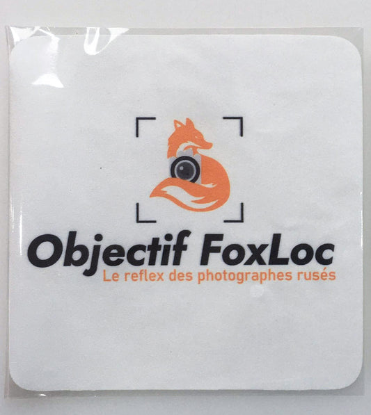 Lingette microfibre Objectif FoxLoc pour nettoyage objectif (neuf)