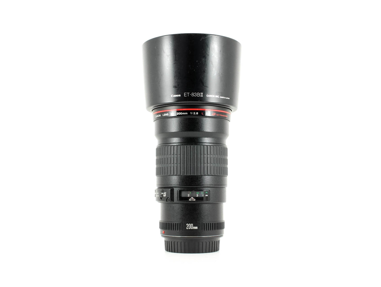 Objectif Canon EF 200mm f/2.8 L II USM (location)